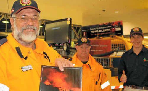 Rural Fire Brigade volunteer community educator Alan Beaver, Mark Marshall and Daniel Parker will be in the Rose City Shoppingworld this week to offer advice. Rural Fire Brigade volunteer community educator Alan Beaver, Mark Marshall and Daniel Parker will be in the Rose City Shoppingworld this week to offer advice.